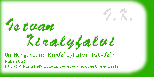 istvan kiralyfalvi business card